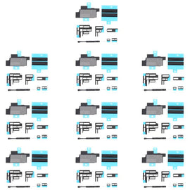 10sets Mainboard Heat Sink Sticker + FPC Sponge Foam Pads