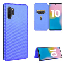 Load image into Gallery viewer, Carbon Fiber Texture Magnetic Horizontal Flip TPU + PC + PU Leather Case with Card Slot, For Samsung Galaxy Note10, For Samsung Galaxy Note10 Plus, For Samsung Galaxy Note20 Ultra, For Samsung Galaxy Note20, For Samsung Galaxy A21s