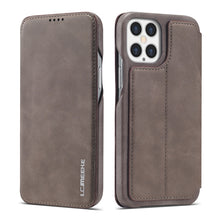 Load image into Gallery viewer, LC.IMEEKE Hon Ancient Series Horizontal Flip Leather Case with Holder &amp; Card Slot, For iPhone 12 mini, For iPhone 12 / 12 Pro, For iPhone 12 Pro Max