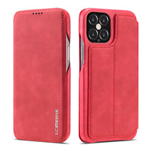 Load image into Gallery viewer, LC.IMEEKE Hon Ancient Series Horizontal Flip Leather Case with Holder &amp; Card Slot, For iPhone 12 mini, For iPhone 12 / 12 Pro, For iPhone 12 Pro Max