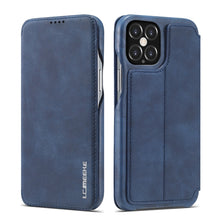 Load image into Gallery viewer, LC.IMEEKE Hon Ancient Series Horizontal Flip Leather Case with Holder &amp; Card Slot, For iPhone 12 mini, For iPhone 12 / 12 Pro, For iPhone 12 Pro Max