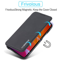 Load image into Gallery viewer, LC.IMEEKE Hon Ancient Series Horizontal Flip Leather Case with Holder &amp; Card Slot, For iPhone 12 mini, For iPhone 12 / 12 Pro, For iPhone 12 Pro Max