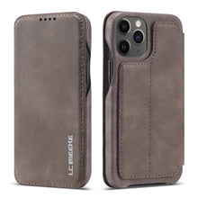 Load image into Gallery viewer, LC.IMEEKE Hon Ancient Series Horizontal Flip Leather Case with Holder &amp; Card Slot, For iPhone 12 mini, For iPhone 12 / 12 Pro, For iPhone 12 Pro Max