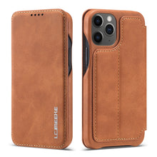 Load image into Gallery viewer, LC.IMEEKE Hon Ancient Series Horizontal Flip Leather Case with Holder &amp; Card Slot, For iPhone 12 mini, For iPhone 12 / 12 Pro, For iPhone 12 Pro Max