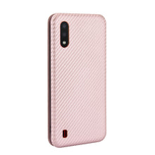 Load image into Gallery viewer, Carbon Fiber Texture Magnetic Horizontal Flip TPU + PC + PU Leather Case with Rope &amp; Card Slot, For Samsung Galaxy A01, For Samsung Galaxy A7(2018) / A750, For Samsung Galaxy A20s, For Samsung Galaxy A21(Eurasian Version), For Samsung Galaxy A31       ...