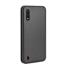 Load image into Gallery viewer, Carbon Fiber Texture Magnetic Horizontal Flip TPU + PC + PU Leather Case with Rope &amp; Card Slot, For Samsung Galaxy A01, For Samsung Galaxy A7(2018) / A750, For Samsung Galaxy A20s, For Samsung Galaxy A21(Eurasian Version), For Samsung Galaxy A31       ...