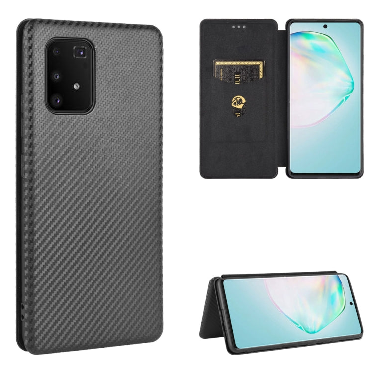 Carbon Fiber Texture Magnetic Horizontal Flip TPU + PC + PU Leather Case with Rope & Card Slot, For Samsung Galaxy A71 5G, For Samsung Galaxy A71, For Samsung Galaxy A90 5G, For Samsung Galaxy A91 / M80s / S10 Lite, For Samsung Galaxy M11              ...