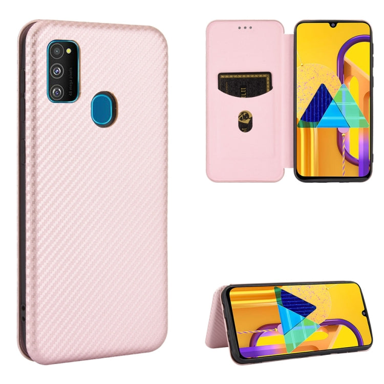 Carbon Fiber Texture Magnetic Horizontal Flip TPU + PC + PU Leather Case with Rope & Card Slot, For Samsung Galaxy A71 5G, For Samsung Galaxy A71, For Samsung Galaxy A90 5G, For Samsung Galaxy A91 / M80s / S10 Lite, For Samsung Galaxy M11              ...