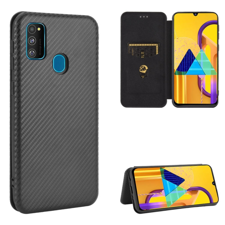 Carbon Fiber Texture Magnetic Horizontal Flip TPU + PC + PU Leather Case with Rope & Card Slot, For Samsung Galaxy A71 5G, For Samsung Galaxy A71, For Samsung Galaxy A90 5G, For Samsung Galaxy A91 / M80s / S10 Lite, For Samsung Galaxy M11              ...