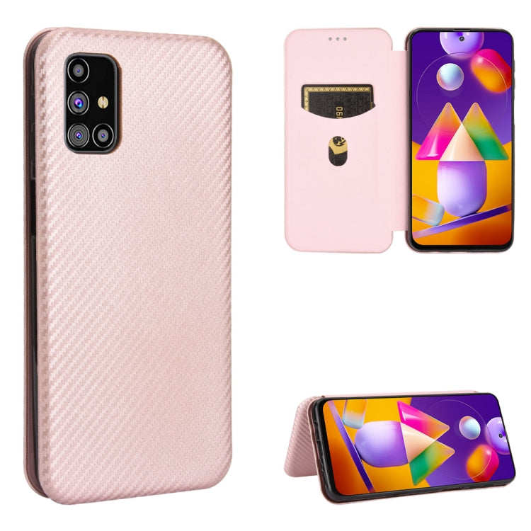 Carbon Fiber Texture Magnetic Horizontal Flip TPU + PC + PU Leather Case with Rope & Card Slot, For Samsung Galaxy A71 5G, For Samsung Galaxy A71, For Samsung Galaxy A90 5G, For Samsung Galaxy A91 / M80s / S10 Lite, For Samsung Galaxy M11              ...