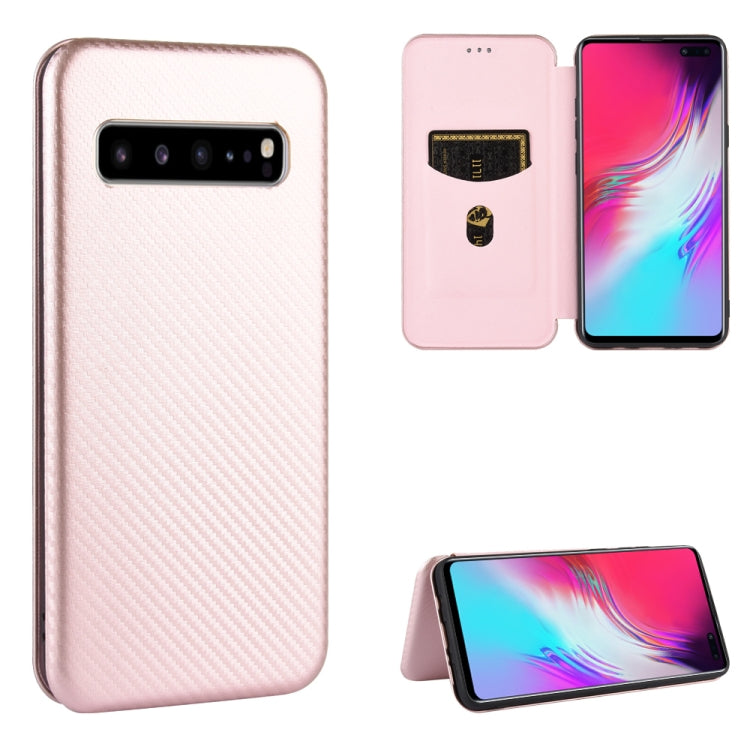 Carbon Fiber Texture Magnetic Horizontal Flip TPU + PC + PU Leather Case with Rope & Card Slot, For Samsung Galaxy A71 5G, For Samsung Galaxy A71, For Samsung Galaxy A90 5G, For Samsung Galaxy A91 / M80s / S10 Lite, For Samsung Galaxy M11              ...