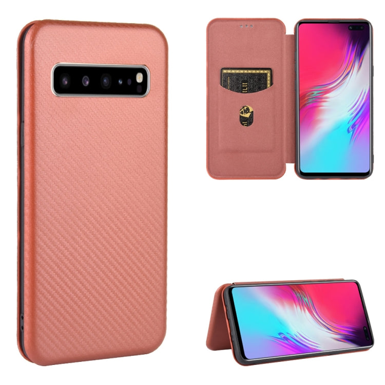 Carbon Fiber Texture Magnetic Horizontal Flip TPU + PC + PU Leather Case with Rope & Card Slot, For Samsung Galaxy A71 5G, For Samsung Galaxy A71, For Samsung Galaxy A90 5G, For Samsung Galaxy A91 / M80s / S10 Lite, For Samsung Galaxy M11              ...