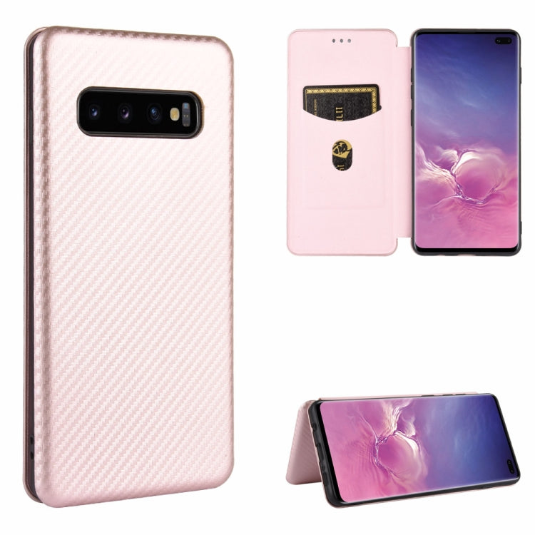 Carbon Fiber Texture Magnetic Horizontal Flip TPU + PC + PU Leather Case with Rope & Card Slot, For Samsung Galaxy S10 Plus, For Samsung Galaxy S10, For Samsung Galaxy S20, For Samsung Galaxy S20 Plus, For Samsung Galaxy XCover Pro                     ...