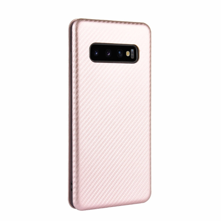Carbon Fiber Texture Magnetic Horizontal Flip TPU + PC + PU Leather Case with Rope & Card Slot, For Samsung Galaxy S10 Plus, For Samsung Galaxy S10, For Samsung Galaxy S20, For Samsung Galaxy S20 Plus, For Samsung Galaxy XCover Pro                     ...