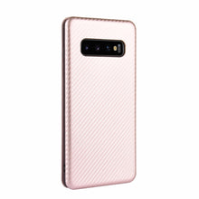 Load image into Gallery viewer, Carbon Fiber Texture Magnetic Horizontal Flip TPU + PC + PU Leather Case with Rope &amp; Card Slot, For Samsung Galaxy S10 Plus, For Samsung Galaxy S10, For Samsung Galaxy S20, For Samsung Galaxy S20 Plus, For Samsung Galaxy XCover Pro                     ...