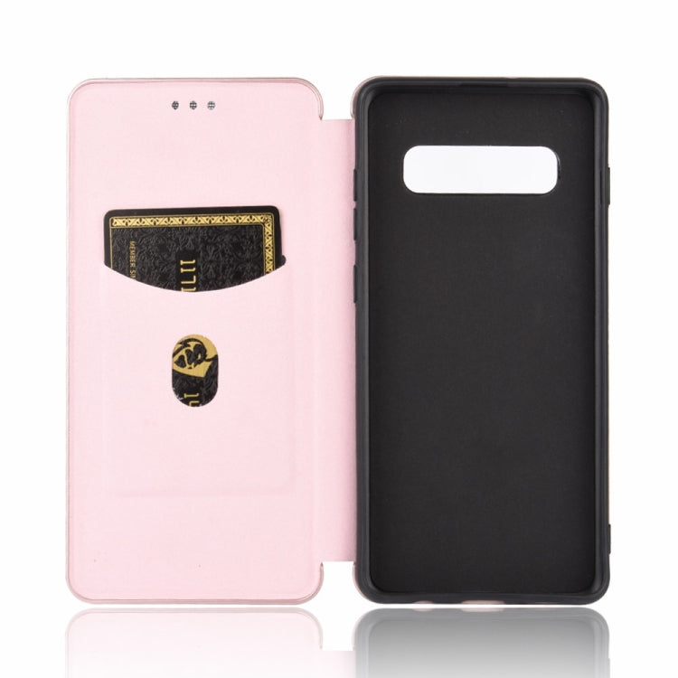 Carbon Fiber Texture Magnetic Horizontal Flip TPU + PC + PU Leather Case with Rope & Card Slot, For Samsung Galaxy S10 Plus, For Samsung Galaxy S10, For Samsung Galaxy S20, For Samsung Galaxy S20 Plus, For Samsung Galaxy XCover Pro                     ...