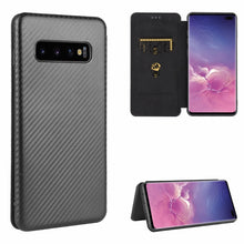 Load image into Gallery viewer, Carbon Fiber Texture Magnetic Horizontal Flip TPU + PC + PU Leather Case with Rope &amp; Card Slot, For Samsung Galaxy S10 Plus, For Samsung Galaxy S10, For Samsung Galaxy S20, For Samsung Galaxy S20 Plus, For Samsung Galaxy XCover Pro                     ...