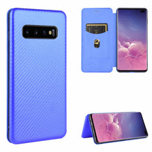 Load image into Gallery viewer, Carbon Fiber Texture Magnetic Horizontal Flip TPU + PC + PU Leather Case with Rope &amp; Card Slot, For Samsung Galaxy S10 Plus, For Samsung Galaxy S10, For Samsung Galaxy S20, For Samsung Galaxy S20 Plus, For Samsung Galaxy XCover Pro                     ...