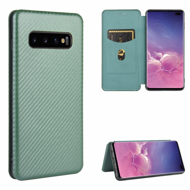 Carbon Fiber Texture Magnetic Horizontal Flip TPU + PC + PU Leather Case with Rope & Card Slot, For Samsung Galaxy S10 Plus, For Samsung Galaxy S10, For Samsung Galaxy S20, For Samsung Galaxy S20 Plus, For Samsung Galaxy XCover Pro                     ...