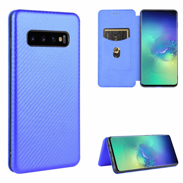 Carbon Fiber Texture Magnetic Horizontal Flip TPU + PC + PU Leather Case with Rope & Card Slot, For Samsung Galaxy S10 Plus, For Samsung Galaxy S10, For Samsung Galaxy S20, For Samsung Galaxy S20 Plus, For Samsung Galaxy XCover Pro                     ...