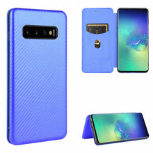 Load image into Gallery viewer, Carbon Fiber Texture Magnetic Horizontal Flip TPU + PC + PU Leather Case with Rope &amp; Card Slot, For Samsung Galaxy S10 Plus, For Samsung Galaxy S10, For Samsung Galaxy S20, For Samsung Galaxy S20 Plus, For Samsung Galaxy XCover Pro                     ...