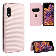 Load image into Gallery viewer, Carbon Fiber Texture Magnetic Horizontal Flip TPU + PC + PU Leather Case with Rope &amp; Card Slot, For Samsung Galaxy S10 Plus, For Samsung Galaxy S10, For Samsung Galaxy S20, For Samsung Galaxy S20 Plus, For Samsung Galaxy XCover Pro                     ...