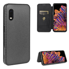 Load image into Gallery viewer, Carbon Fiber Texture Magnetic Horizontal Flip TPU + PC + PU Leather Case with Rope &amp; Card Slot, For Samsung Galaxy S10 Plus, For Samsung Galaxy S10, For Samsung Galaxy S20, For Samsung Galaxy S20 Plus, For Samsung Galaxy XCover Pro                     ...