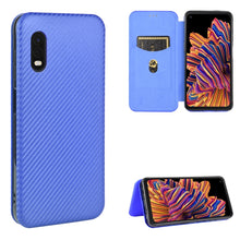 Load image into Gallery viewer, Carbon Fiber Texture Magnetic Horizontal Flip TPU + PC + PU Leather Case with Rope &amp; Card Slot, For Samsung Galaxy S10 Plus, For Samsung Galaxy S10, For Samsung Galaxy S20, For Samsung Galaxy S20 Plus, For Samsung Galaxy XCover Pro                     ...