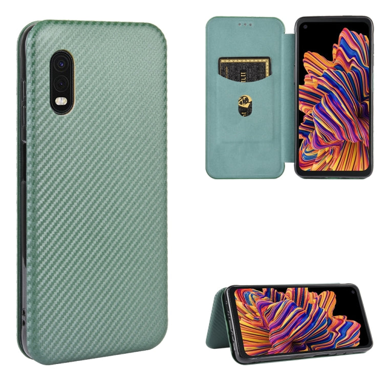 Carbon Fiber Texture Magnetic Horizontal Flip TPU + PC + PU Leather Case with Rope & Card Slot, For Samsung Galaxy S10 Plus, For Samsung Galaxy S10, For Samsung Galaxy S20, For Samsung Galaxy S20 Plus, For Samsung Galaxy XCover Pro                     ...