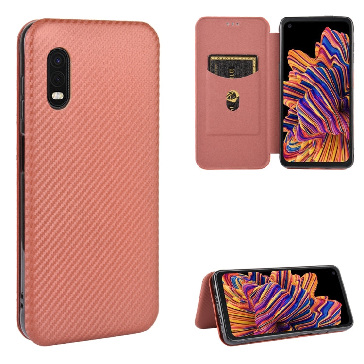 Carbon Fiber Texture Magnetic Horizontal Flip TPU + PC + PU Leather Case with Rope & Card Slot, For Samsung Galaxy S10 Plus, For Samsung Galaxy S10, For Samsung Galaxy S20, For Samsung Galaxy S20 Plus, For Samsung Galaxy XCover Pro                     ...