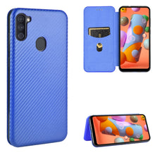 Load image into Gallery viewer, Carbon Fiber Texture Magnetic Horizontal Flip TPU + PC + PU Leather Case with Rope &amp; Card Slot, For Samsung Galaxy S10 Plus, For Samsung Galaxy S10, For Samsung Galaxy S20, For Samsung Galaxy S20 Plus, For Samsung Galaxy XCover Pro                     ...