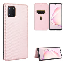 Load image into Gallery viewer, Carbon Fiber Texture Magnetic Horizontal Flip TPU + PC + PU Leather Case with Rope &amp; Card Slot, For Samsung Galaxy S10 Plus, For Samsung Galaxy S10, For Samsung Galaxy S20, For Samsung Galaxy S20 Plus, For Samsung Galaxy XCover Pro                     ...
