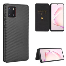 Load image into Gallery viewer, Carbon Fiber Texture Magnetic Horizontal Flip TPU + PC + PU Leather Case with Rope &amp; Card Slot, For Samsung Galaxy S10 Plus, For Samsung Galaxy S10, For Samsung Galaxy S20, For Samsung Galaxy S20 Plus, For Samsung Galaxy XCover Pro                     ...