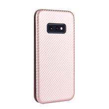 Load image into Gallery viewer, Carbon Fiber Texture Magnetic Horizontal Flip TPU + PC + PU Leather Case with Rope &amp; Card Slot, For Samsung Galaxy S10e, For Samsung Galaxy S20 Ultra
