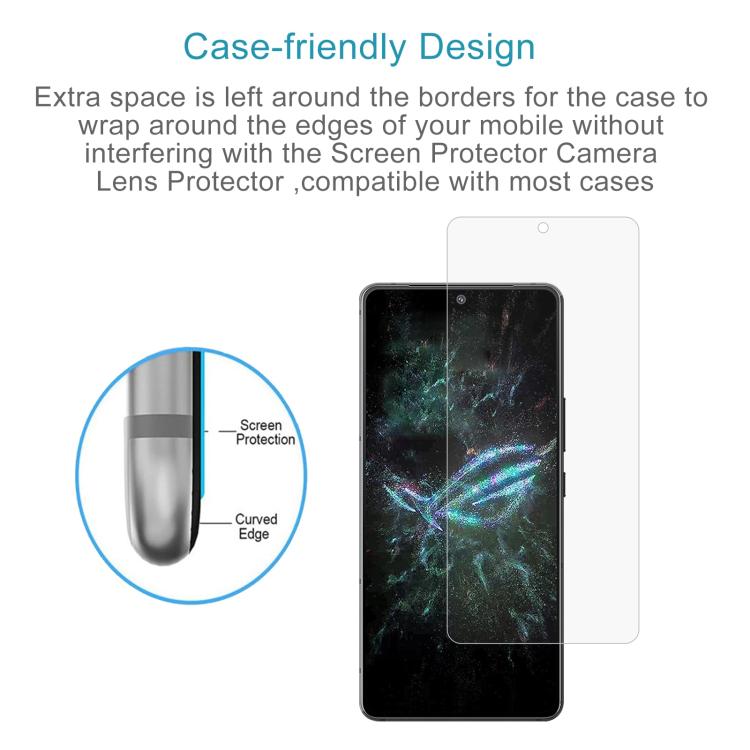 10pcs 0.26mm 9H 2.5D Tempered Glass Film, For Asus ROG Phone 9 FE