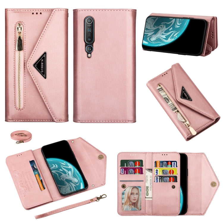 Skin Feel Zipper Horizontal Flip Leather Case with Holder & Card Slots & Photo Frame & Lanyard & Long Rope, For Xiaomi Redmi 8A, For Xiaomi Redmi K30, For Xiaomi Redmi K30 Pro, For Xiaomi Redmi Note 7, For Xiaomi Redmi Note 8 Pro, For Xiaomi Redmi Note...