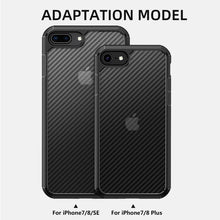 Load image into Gallery viewer, iPAKY Pioneer Series Carbon Fiber Texture Shockproof TPU + PC Case, For iPhone SE 2022 / SE 2020 / 8 / 7, For iPhone 8 Plus / 7 Plus, For iPhone 11, For iPhone 11 Pro, For iPhone 11 Pro Max, For iPhone 12 mini, For iPhone 12 / 12 Pro                   ...