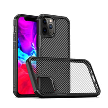 Load image into Gallery viewer, iPAKY Pioneer Series Carbon Fiber Texture Shockproof TPU + PC Case, For iPhone SE 2022 / SE 2020 / 8 / 7, For iPhone 8 Plus / 7 Plus, For iPhone 11, For iPhone 11 Pro, For iPhone 11 Pro Max, For iPhone 12 mini, For iPhone 12 / 12 Pro                   ...