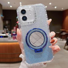 Load image into Gallery viewer, Mirror Holder Glitterr MagSafe Phone Case, For iPhone 11 Pro Max, For iPhone 11