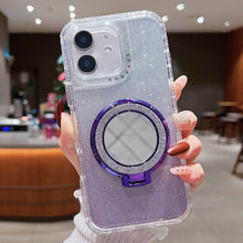 Load image into Gallery viewer, Mirror Holder Glitterr MagSafe Phone Case, For iPhone 11 Pro Max, For iPhone 11