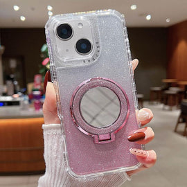 Mirror Holder Glitterr MagSafe Phone Case, For iPhone 14, For iPhone 14 Pro, For iPhone 14 Pro Max, For iPhone 13 Pro Max, For iPhone 13 Pro, For iPhone 13, For iPhone 12, For iPhone 12 Pro Max, For iPhone 12 Pro