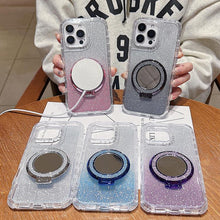 Load image into Gallery viewer, Mirror Holder Glitterr MagSafe Phone Case, For iPhone 11 Pro Max, For iPhone 11