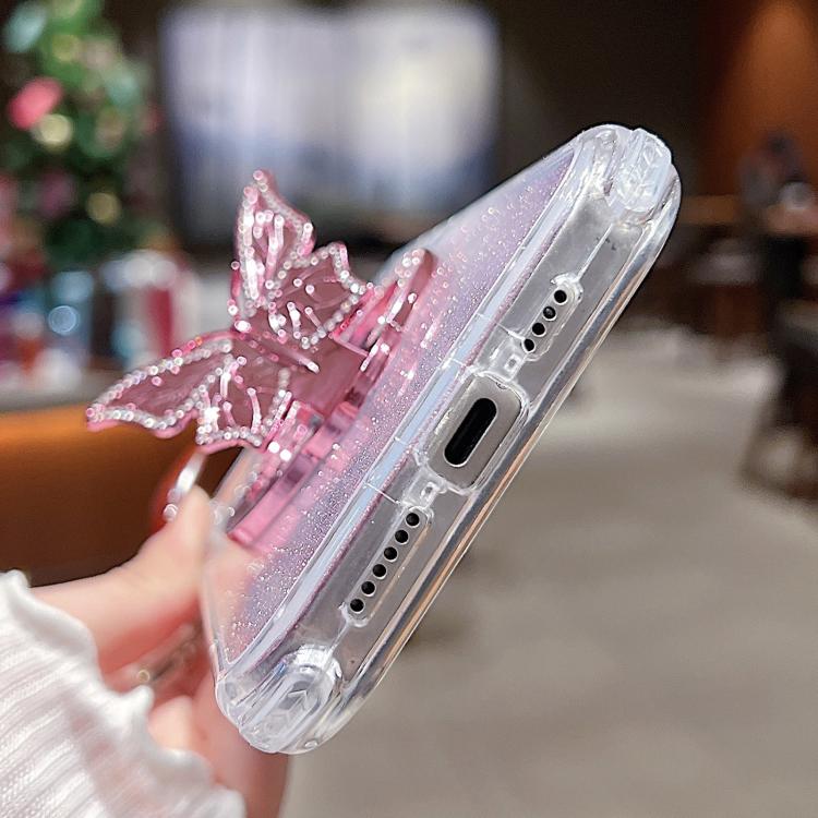 Mirror Butterfly Holder Glitterr MagSafe Phone Case, For iPhone 11 Pro Max, For iPhone 11