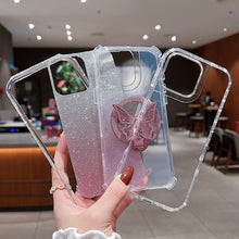 Load image into Gallery viewer, Mirror Butterfly Holder Glitterr MagSafe Phone Case, For iPhone 11 Pro Max, For iPhone 11