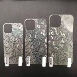 Rhombus Pattern Sticker Frosted Phone Back Film, For iPhone 16, For iPhone 14