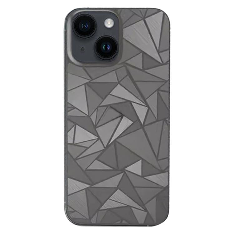 Rhombus Pattern Sticker Frosted Phone Back Film, For iPhone 16, For iPhone 14