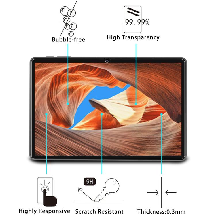 25pcs 9H 0.3mm Explosion-proof Tempered Glass Film, For Colorroom Tablet C5 11