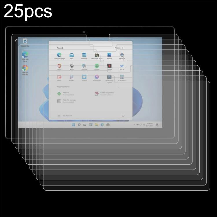 25pcs 9H 0.3mm Explosion-proof Tempered Glass Film, For Fusion 5 10.1