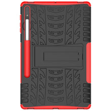 Load image into Gallery viewer, Tire Texture Shockproof TPU + PC Protective Case with Holder, For Samsung Galaxy Tab S7 Lite T730 / T735 &amp; S7+ T970 / T976B