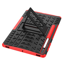 Load image into Gallery viewer, Tire Texture Shockproof TPU + PC Protective Case with Holder, For Samsung Galaxy Tab S7 Lite T730 / T735 &amp; S7+ T970 / T976B